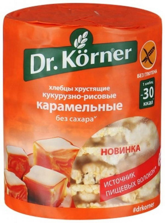 Хлебцы DR KORNER Карамельные